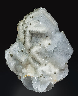 Fluorite with Quartz and Pyrite. 