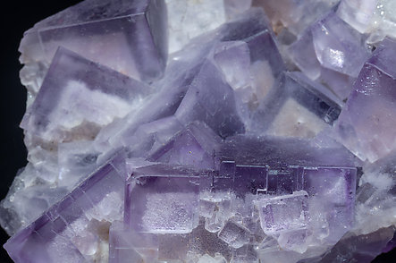 Fluorite with Quartz. Close-up