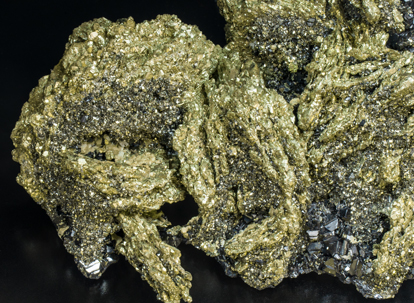 Pyrite after Pyrrhotite with Sphalerite. 