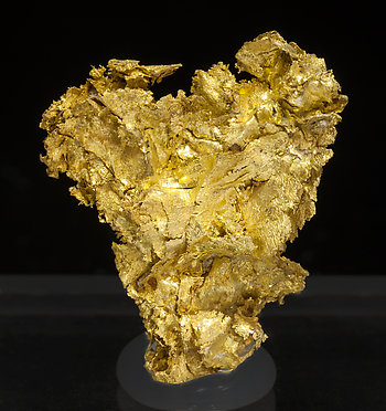 Oro (variedad electrum). Vista frontal