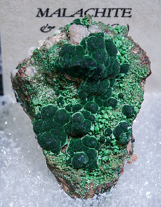 Malachite with Adamite (variety cuprian). 