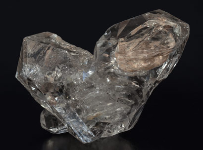 Quartz with inclusions. Rear