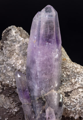 Quartz (variety amethyst) with Quartz. 