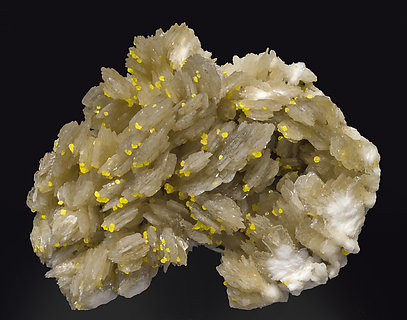Baryte with Sulfur. Front