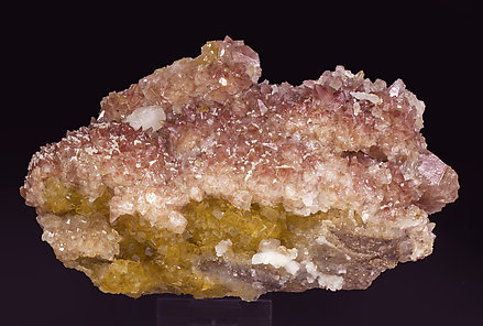 Calcite with inclusions and Fluorite. 