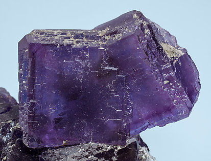 Fluorite with Quartz. Close-up