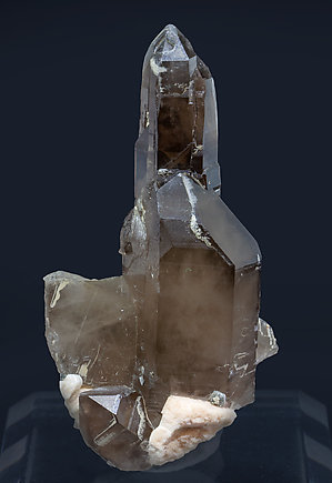 Quartz (variety smoky) with Microcline. 