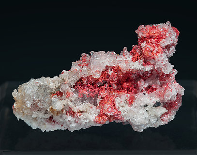 Cinnabar with Quartz and Calcite.