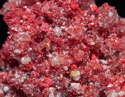 Cinnabar with Quartz and Calcite. 