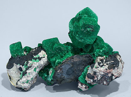 Malachite after Azurite. Rear