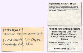 Povondraite with Microcline, Magnesite and Clinoenstatite