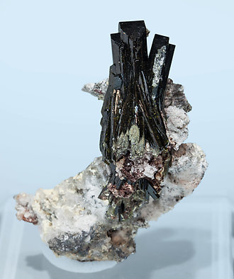 Olivenite with Quartz. Front