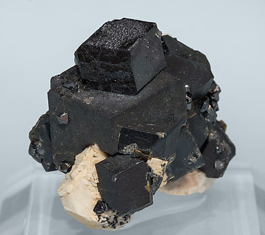 Andradite with Feldspar and Magnetite.