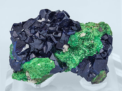 Azurite with Malachite and Baryte.