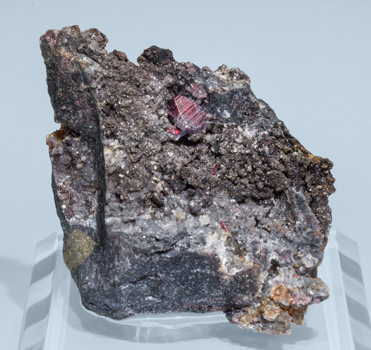 Cinnabar with Calcite and Quartz.