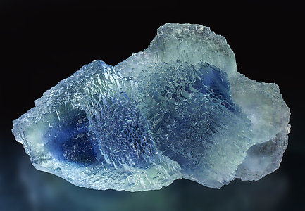 Fluorita. Con luz detrás