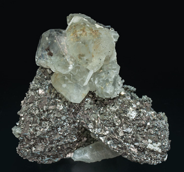 Löllingite with Arsenopyrite, Fluorite and Quartz. Side