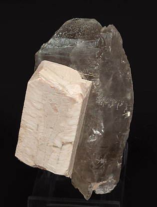 Microcline with Quartz (variety smoky).