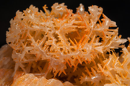 Chromium rich Mimetite with Cerussite. 