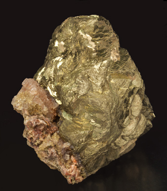 Pyrite with Quartz. Side