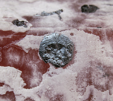 Quartz with Hematite. 