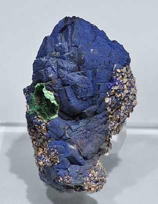 Azurite with Malachite.