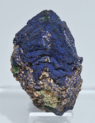 Azurite with Malachite. Rear