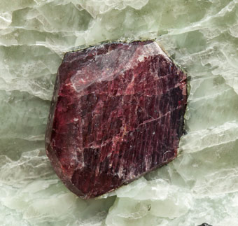 Eudialyte with Calcite. 