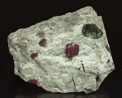 Eudialyte with Calcite.