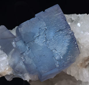 Fluorite with Quartz. 