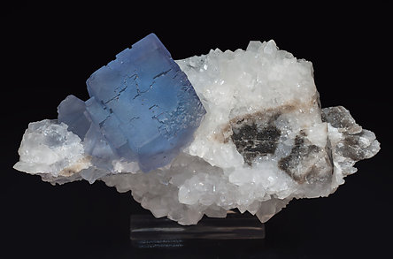 Fluorite with Quartz.