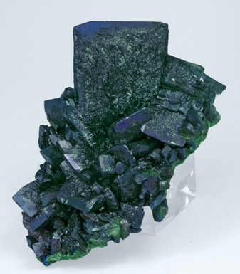 Malachite after Azurite with Malachite.