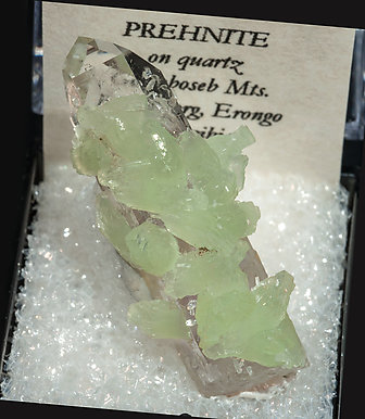 Prehnite with Quartz. 