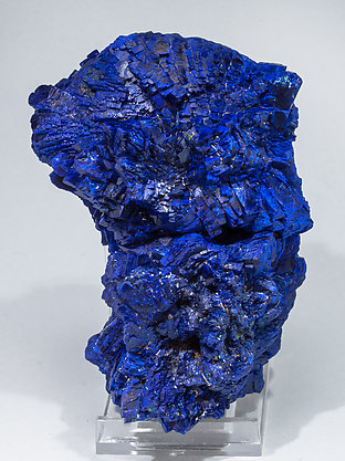 Azurite with Malachite after Cuprite. Rear