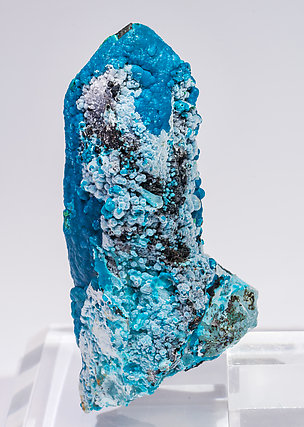 Chrysocolla on Quartz. Rear