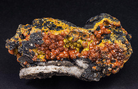 Mimetite (variety campylite) with Goethite.