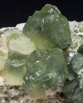 Prehnite with Epidote and Calcite. 