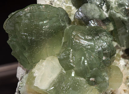 Prehnite with Epidote and Calcite. 