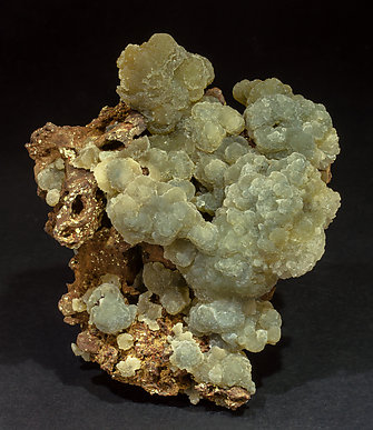 Austinite coated by white Adamite.