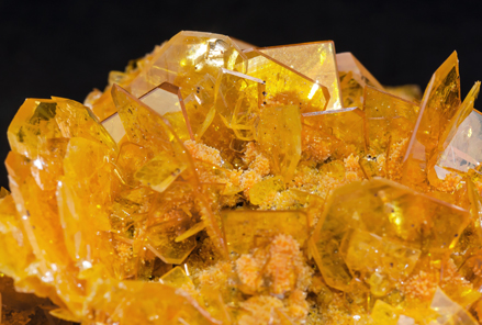 Wulfenite with Mimetite. 