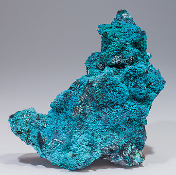 Chrysocolla on Quartz. Rear