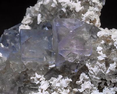 Fluorite with Dolomite. 