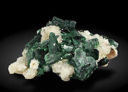 Malachite with Calcite. Side / Photo: Joaquim Calln