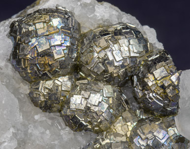 Pyrite with Calcite. 