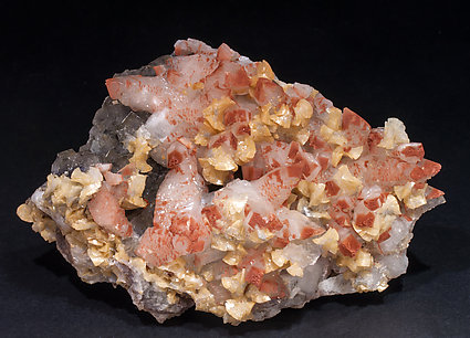 Calcite with Dolomite and Fluorite. 