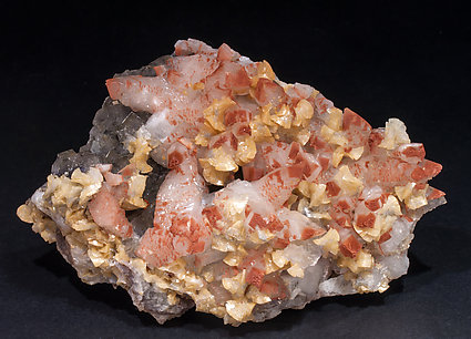 Calcite with Dolomite and Fluorite.