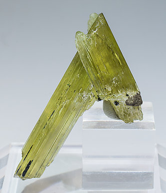 Twinned Diaspore with Rutile. Rear - Day light (incident light)