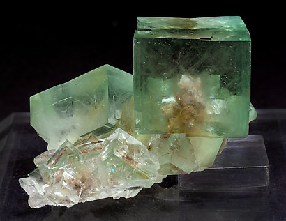 Fluorite with inclusions. Front