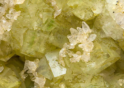 Fluorite with Calcite. 