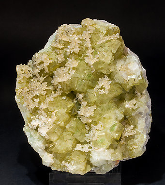 Fluorite with Calcite. 